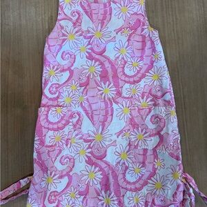 Lilly Pulitzer Pink and White Seahorse Dress